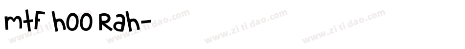 MTF Hoo Rah字体转换